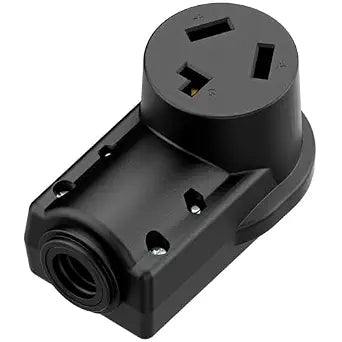 NEMA 10-30R Plug,10-30 30A/125/250V Female Connector, (ETL Certified) 30Amp 125/250Volt Cord End Socket, Female 30A Dryer Receptacle, Heavy Duty, Black.