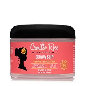 Camille Rose Guava Whipped Hair Styling Cream, with Kakadu Plum & Shea Butter to Detangle, Control Frizz & Define Strands, for All Hair Textures, 8 oz