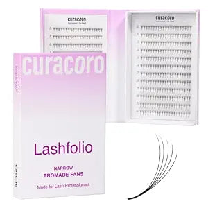 Curacoro LashFolio Narrow Promade Fans 10D-0.03 CC Curl 8-11mm