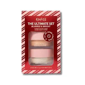 ONE/SIZE The Ultimate Set Blurred & Bright Setting Powder Duo ��� Translucent & Ultra Pink ��� 2 x 6.5 g / 0.23 oz ��� Mini Loose Powders for 24-Hour Shine Control
