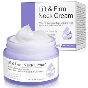 Neck Firming Cream, Moisturizing Neck Cream for Tightening & Fine Lines, Neck Cream for Smoothing & Hydrating 1.7 Oz