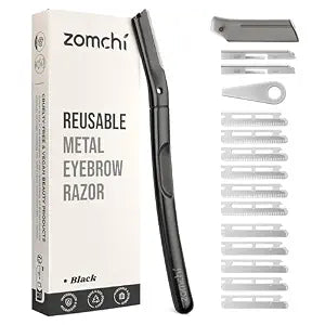 ZOMCHI Eyebrow Razor, Face Razor for Women&Men, Matte Black
