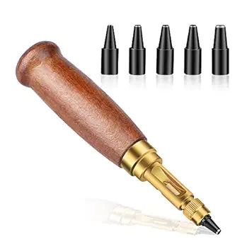 TLKKUE Adjustable Leather Hole Punching Tool Automatic Puncher