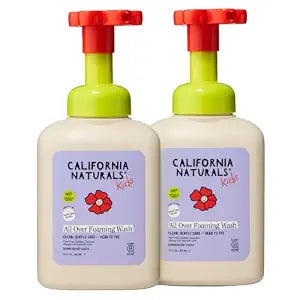California Naturals Kids 2-in-1 Shampoo and Body Wash, Foaming Hair and Body Wash with Aloe Vera, Vitamin B5 and Neem Tree Extract, Sulfate Free, Paraben Free, All Hair and Skin Types, 12 fl oz