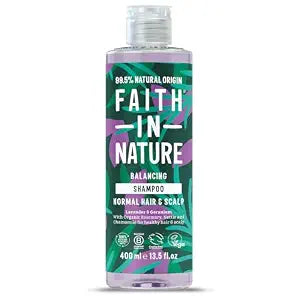 FAITH IN NATURE Organic Lavender & Geranium Shampoo, 13.5 fl oz|Normal Hair