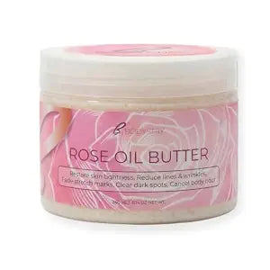 Rose Oil Butter Firming Body Butter with Rose Oil, Shea & Cocoa Butter for Stretch Marks, Hyperpigmentation, Uneven Skin Tone & Dry Skin, Non-Greasy, 10.14 oz