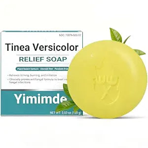 Natural Antifungal Soap Bar for Tinea Versicolor Relief - Plant-Based Sulfur & Essential Oil Formula - Soothes Skin Irritation & Restores Natural Tone - Gentle Daily Cleansing Care