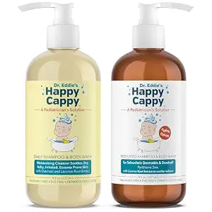 Happy Cappy Daily Medicated Shampoo and Body Wash Bundle - 2 Pieces