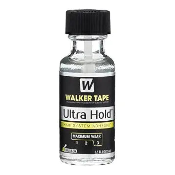 Walker Tape Ultra Hold Brush-On Adhesive 0.5 fl oz, Strong Waterproof Wig Glue for Lace Systems and Tape in Hair Extensions Human Hair, Long Lasting Bonding Adhesive for Hairpiece and Wig Application