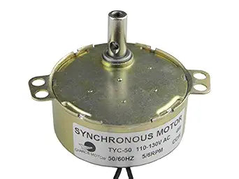 Small AC Synchronous Gear Motor TYC-50 110V AC 5/6RPM CCW Turntable Motor for Electric Fireplace