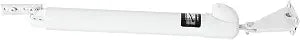 Touch 'n Hold Smooth Door Closer - Single Kit (White) - Standard-Duty Door Closer with Touch-Button Hold Open Feature & Smooth Closing Motion for (Medium & Lightweight) Storm, Screen Doors.