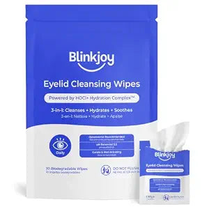 Blinkjoy Eyelid Cleansing Wipes (30 Biodegradable Wipes)