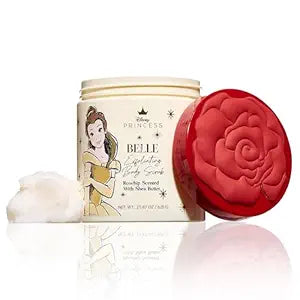 Disney Beauty & The Beast Princess Belle Scrub 21.87 oz, Belle Maison, Skincare Essential, Luxurious Body Scrub Exfoliator for Selfcare Routine, Renew Exfoliator Scrub