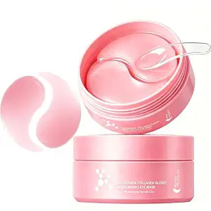 80 PCS Collagen Under Eye Patches,Pink Eye Masks for Dark Circles Puffiness
