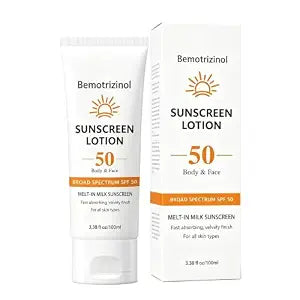Sunscreen, Bemotrizinol-Based Sunscreen, Waterproof, for Face & Body