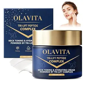 Olavita Tri-lift Peptide Complex Cream,Tri-lift Peptide Cream for Wrinkle Anti Aging,Neck Firming Moisturizer for Skin Smoother and More Refined- Long-term Anti-aging