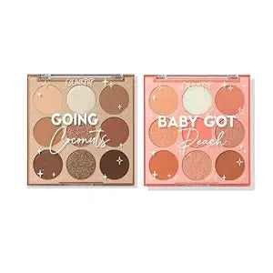 ColourPop Neutrals Palette Bundle ��� High-Pigment Eye Makeup with Matte, Metallic, and Glitter Finishes ��� Baby Got Peach Shadow Palette (0.3 oz) & Going Coconuts Eyeshadow Pale