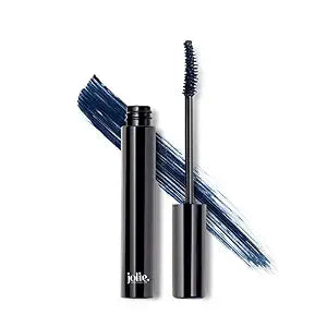 Jolie Ultra Dramatic Luxury Lash Mascara W/Curling Brush - Hypoallergenic, Paraben Free (Navy)