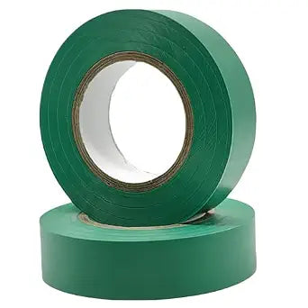 2 Rolls Green Electrical Tape Vinyl - 3/4 Inch 66 Feet Professional Insulating PVC Electric Tape Flame Retardant Waterproof for All Weather Under 600V Home Outdoor Indoor Wire Insulation Use