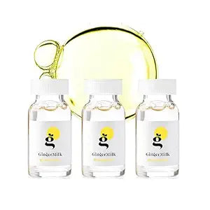 Ginger Milk Hair Ampoules for Scalp with Biotin and Ginger, 3 x 0.5 fl oz