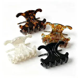 Butterfly Hair Clips, Premium Acetate Claw Clip 4 Pack Medium For Women