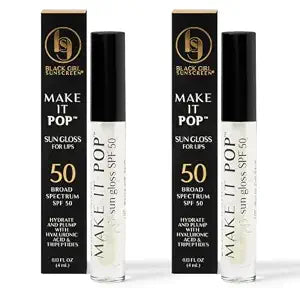 BLACK GIRL SUNSCREEN Make It Pop Sungloss SPF 50 - Clear Skies