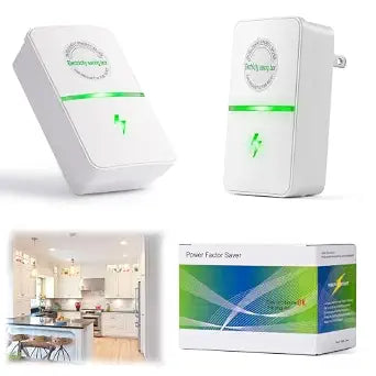 Power Plug Pro Energy Saver Plug | Stop Watt Electricity Saving Box to Reduce Bill | Smart Plug for Voltage Optimization & Surge Protection | Home Office Compact Plug and Play