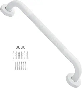 16 Inch Anti Slip Shower Grab Bar Oil Rubbed White, Munzong Bath Safety Bar
