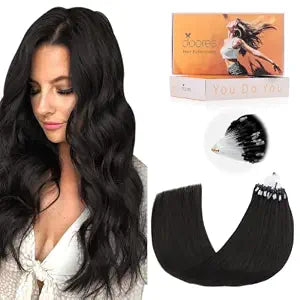 DOORES Hair Extensions Real Human Hair