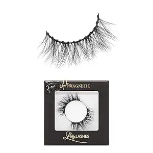 Lilly Lashes Click Magnetic Eyelashes - For Life Magnetic Faux Mink Lashes for a Natural Look - False, Wispy Magnet Eyelashes - Vegan Makeup Lash Extension - Magnetic Eyelashes Without Eyeliner