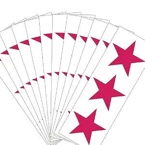 Fake Red Star Tattoos Temporary Face Tattoo