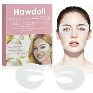 Bio-Collagen Real Deep Eye Patches, Overnight Hydrogel Eye Masks 6 Pairs
