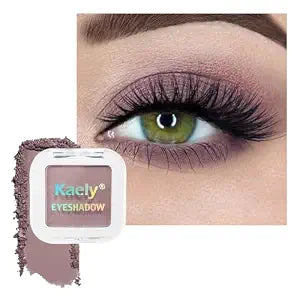 Kaely Taupe Single Eyeshadow Makeup, Blendable Neutral Powder Eye Shadow for Older Women, Lavender Plum Purple Mauve Matte Eyeshadow Palette for Green Eyes Pigmented Waterproof, sombras para ojos, 05