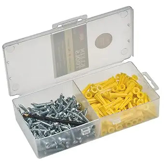 Klein Tools 53729 Conical Anchor Kit, 100 Anchors and Screws, One Drill Bit