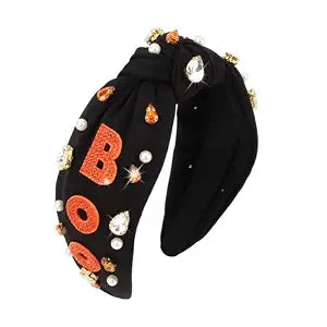 Halloween Headband Boo Knotted Headband Halloween Headbands for Women