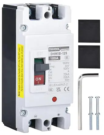 DIHOOL Main 100 Amp DC Circuit Breaker, 500V Battery Disconnect Switch, Master Switch for Boat Trolling Motor Marine ATV Trailer