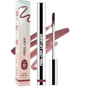 Matte Lip Gloss Stain-Peel Off Lip Liner Tattoo, Brownish Red Lip Tint���Long Lasting Peel Off Lip Stain, Waterproof Transfer-proof Lip Mask Lip Liner Peel Off Lip Gloss,Stayn Lip Makeu