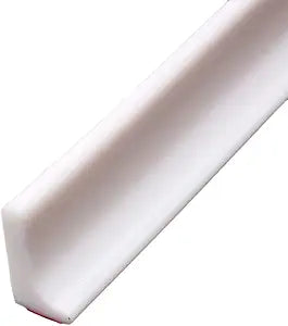 Shower Dam Self Adhesive, Shower Water Blocker for Kitchen Bathroom, Shower Guard Shower Threshold Water Dam for Bathtub, Countertop Edge Trim ((White/197in))