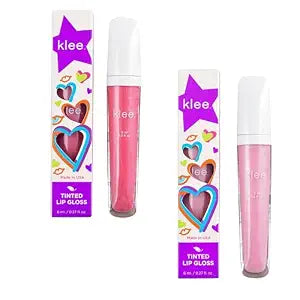 LunaStar Klee Naturals Flavored Lip Gloss Bundle. Perfect for kids and tweens. Gentle and Non-Toxic. Made in USA. (Tahoe Interlude/Aspen Rhythm)