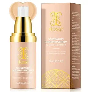 4 in 1 Foundation With SPF 50+, Longwearing & Waterproof, Color Changing Hydrating Concealer Medium Spectrum for Gym, Sport, 30g/1.05 fl.oz