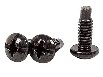 Monoprice 12/24 Screw for Rack, 50 -Piece, Black 108622