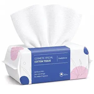 PoeticEHome Disposable Face Towels, Thick Yet Soft Cotton Dry Wipes, 1 Pack
