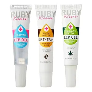 Ruby Kisses Hydrating Lip Oil Clear RLO01 (Clear&Cocoa Butter&Hemp Seed)