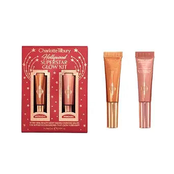 Charlotte Tilbury Hollywood Superstar Glow Kit – Charlotte’s Iconic Beauty Light Wand Duo for Cheekbones That Glow Forever