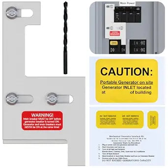Generator Interlock Kit for GE General Electric 150 or 200 Amp Panels