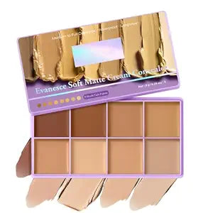 8 Colors Soft Matte Concealer Palette Cream Foundation