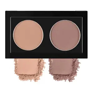 Duo Eye Shadow Powder���Nude &Warm Gray Matte Eyeshadow Makeup Palette���Neutral Shades Eyeshadow Palette for Woman Daily Eyes Looks���Highly Pigmented���Smooth, Blendable���so
