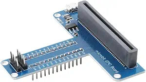 1Pc Development Board T-Shaped GPIO Expansion Module Micro:Bit Breadboard Adapter Board Python Micro Blue