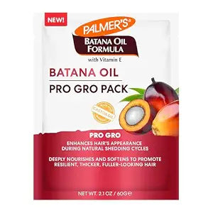 Palmer's Batana Oil Formula Pro Gro Hair Mask (2.1 Fl Oz), Hydrating & Nourishing Conditioner Treatment with Vitamin E, Helps Reduce Shedding, Prevent Breakage & Promote Hair Growth