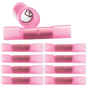 10 Pack 8 AWG Heat Shrink Butt Connectors - Waterproof Electrical Wire Terminals, Marine & Automotive Crimp Connectors, Insulated Splice Kit with Adhesive Lining